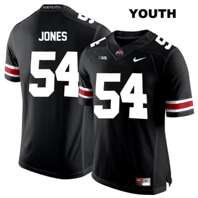 Youth NCAA Ohio State Buckeyes Matthew Jones #54 College Stitched Authentic Nike White Number Black Football Jersey LI20C80WP